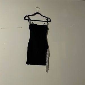 Black mini dress
